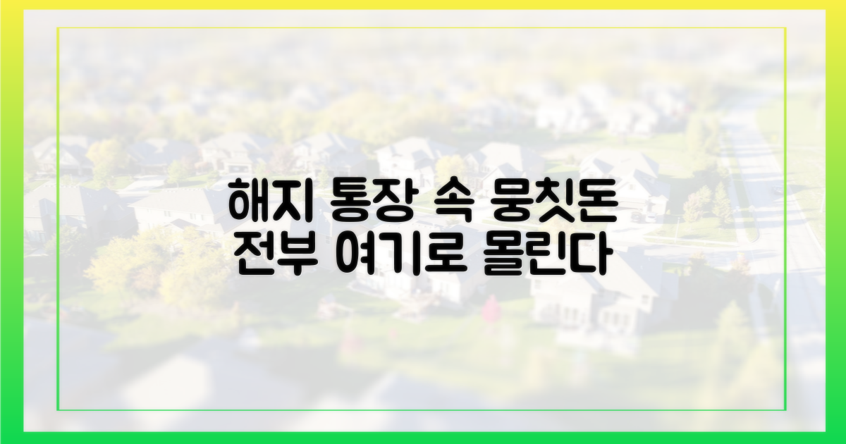 해지한 통장 목돈, 어디로 향하고 있나?