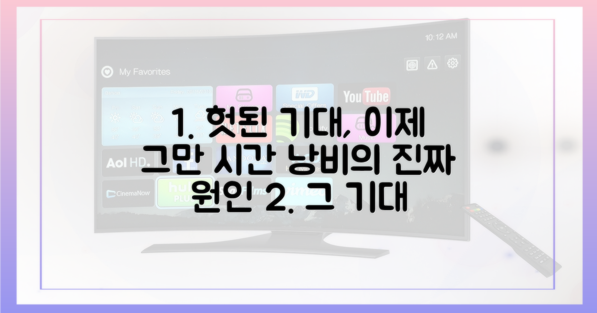 헛된 기대감으로 시간을 낭비 마세요.