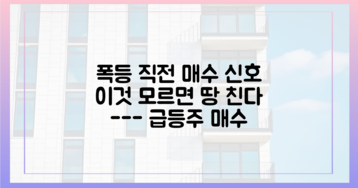 1. 매수 타이밍 신호를 포착하세요
