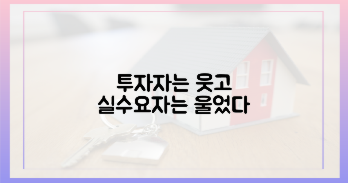 투자자 vs 실수요자, 엇갈린 희비