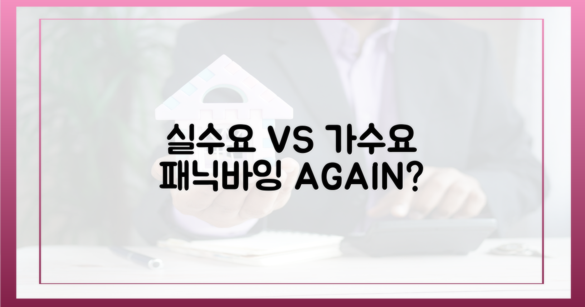 실수요 vs 가수요: '패닉바잉'의 재현?