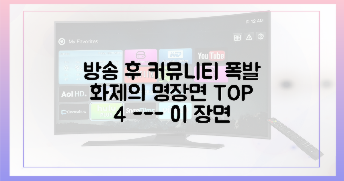 방송 후 화제가 된 4가지 명장면
