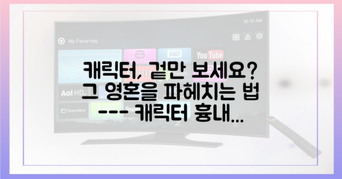 외형 모방을 넘어선 캐릭터 내면 분석