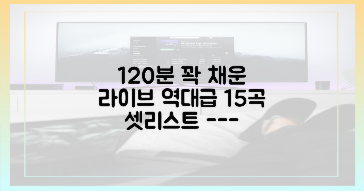 120분을 채운 15곡의 다채로운 라이브