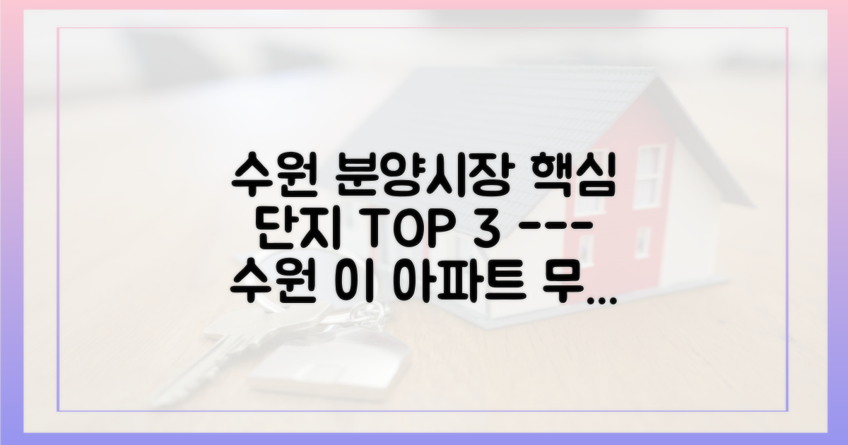 수원 분양시장, 주목해야 할 핵심 단지