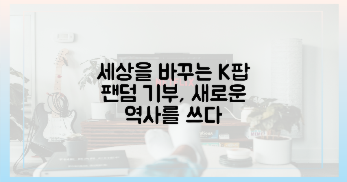 K팝 기부 문화의 새로운 이정표