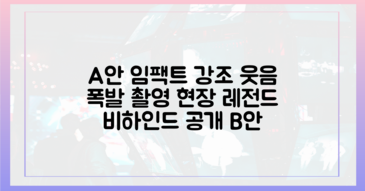 웃음꽃 만발, 촬영장 비하인드 엿보기