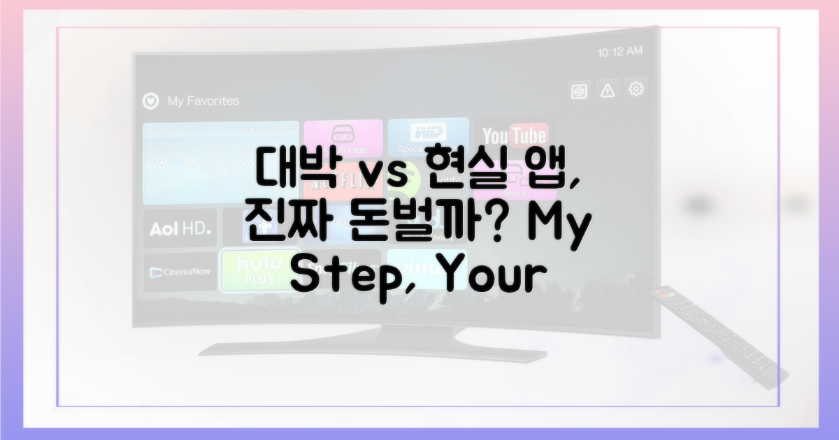 만보기 앱: '대박' vs '현실'