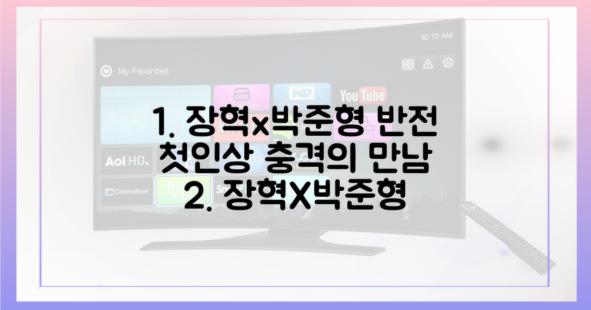 장혁·박준형, '반전'으로 빚어낸 첫인상