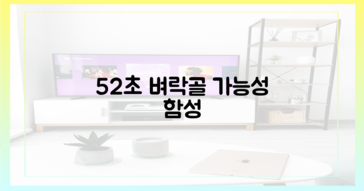 52초 벼락골, 가능성과 함성