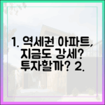 직주근접 단지, 침체 속에서도 강세 이어질까?