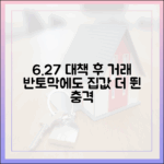6.27 대책 후 거래 반토막에도…서울 집값, 더 뛴 '충격
