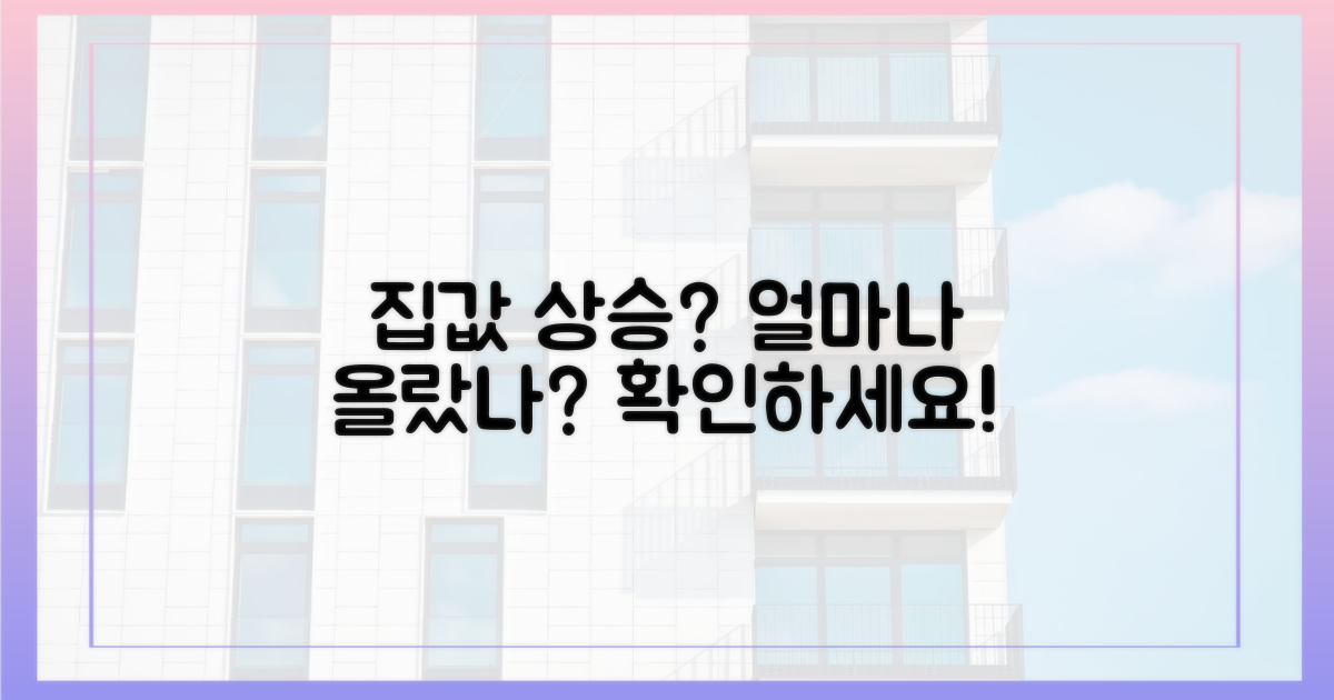 당신의 집값, 얼마나 올랐나?