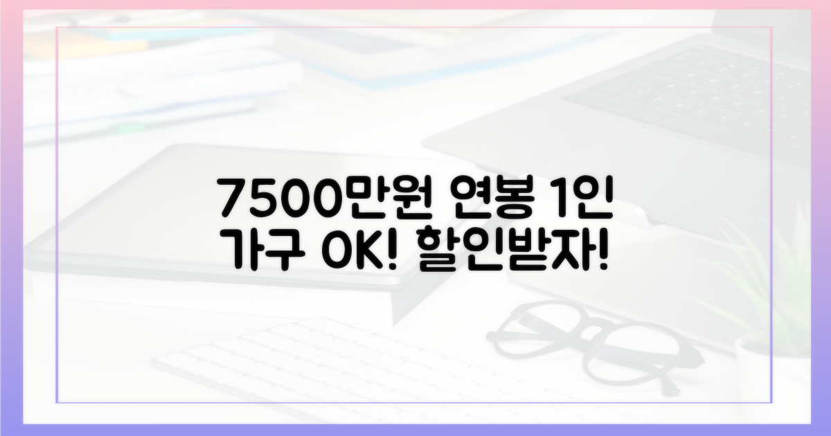 7500만원 연봉, 1인 가구의 쿠폰 자격