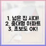 넓은 집 열풍! 중대형 아파트, 초보자도 잡는 법