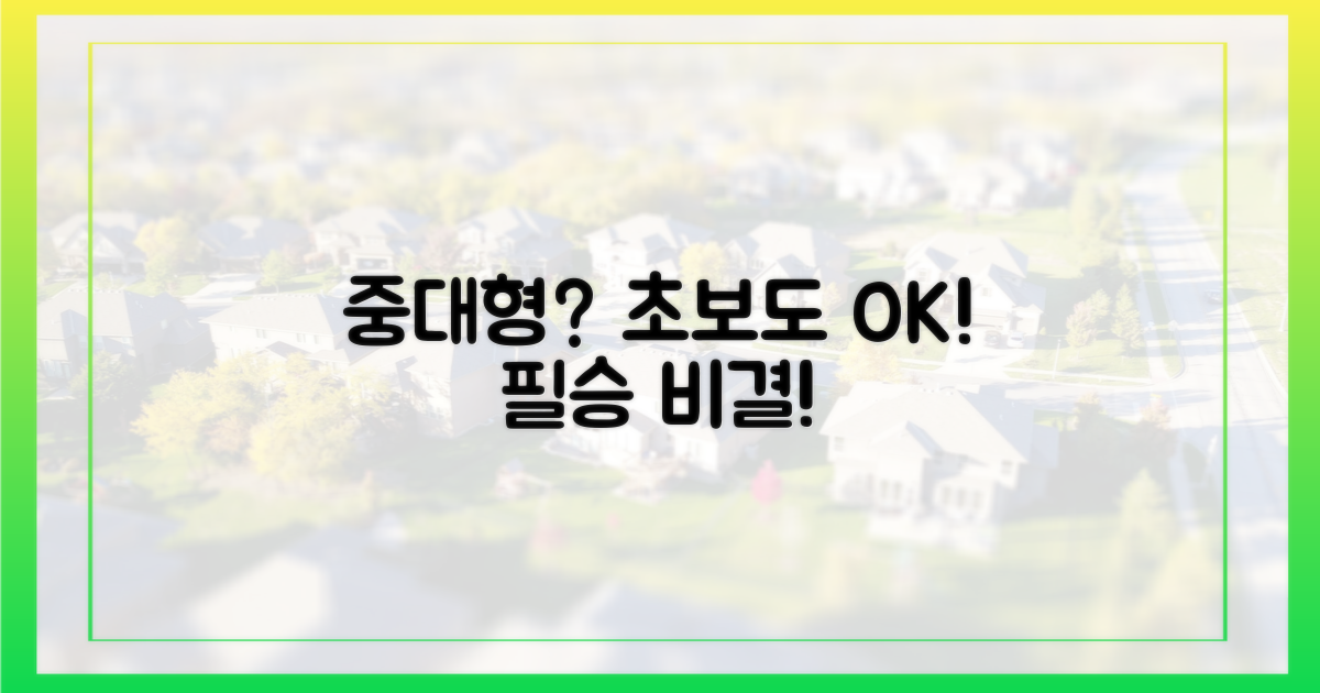 초보자도 잡는 중대형 비결은?