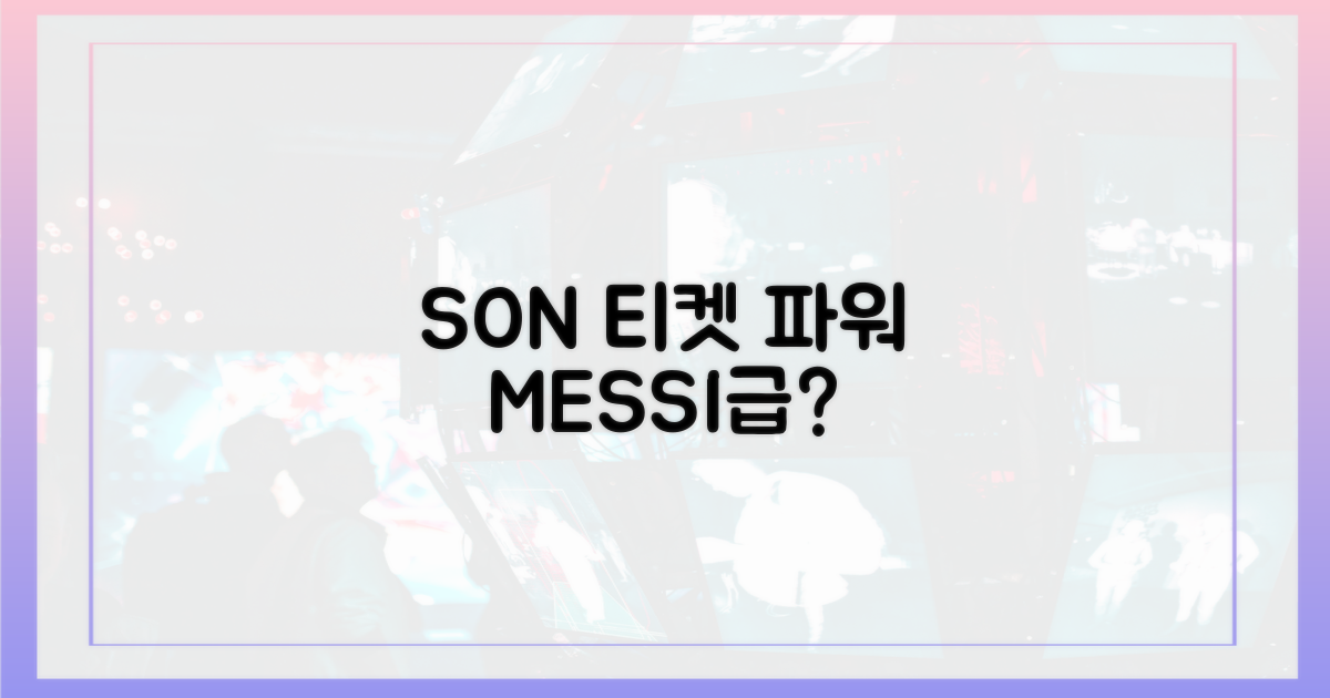 SON 티켓 파워, 메시급이라니?