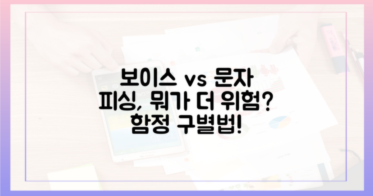 보이스피싱과 문자 피싱 비교