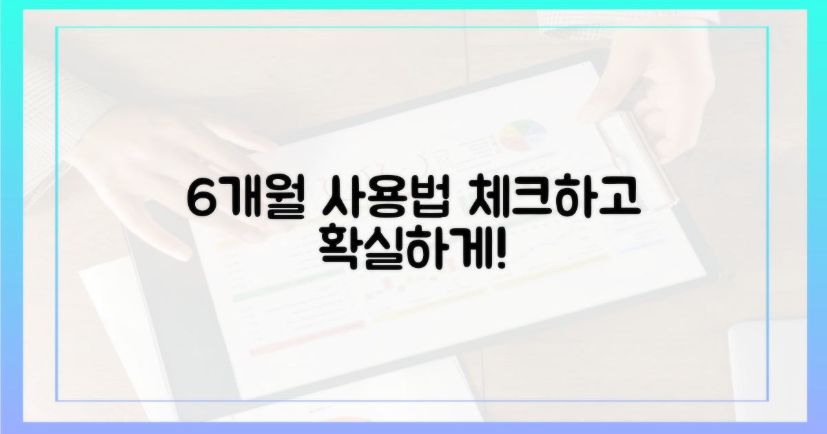 6개월 사용법 체크