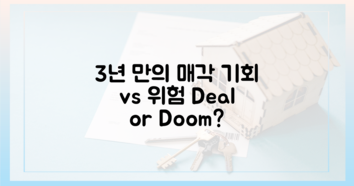 3년 만의 매각: 기회 vs 위험 분석