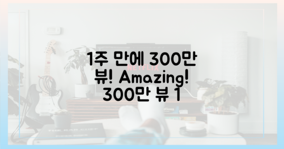 1주 만에 300만 뷰