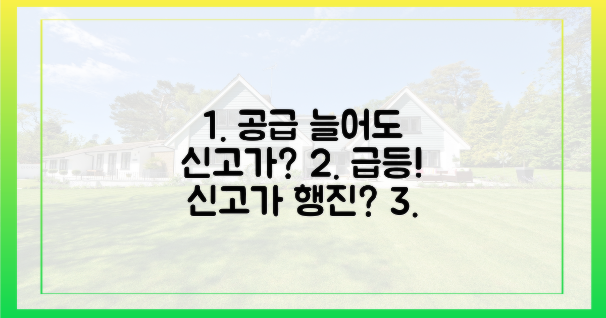 공급 확대해도 신고가?