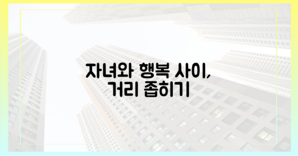 자녀와의 거리, 행복과의 거리