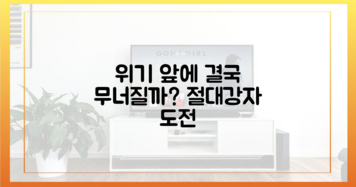 강적 앞에 무너질까?