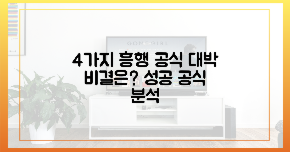 4가지 흥행 요인 분석