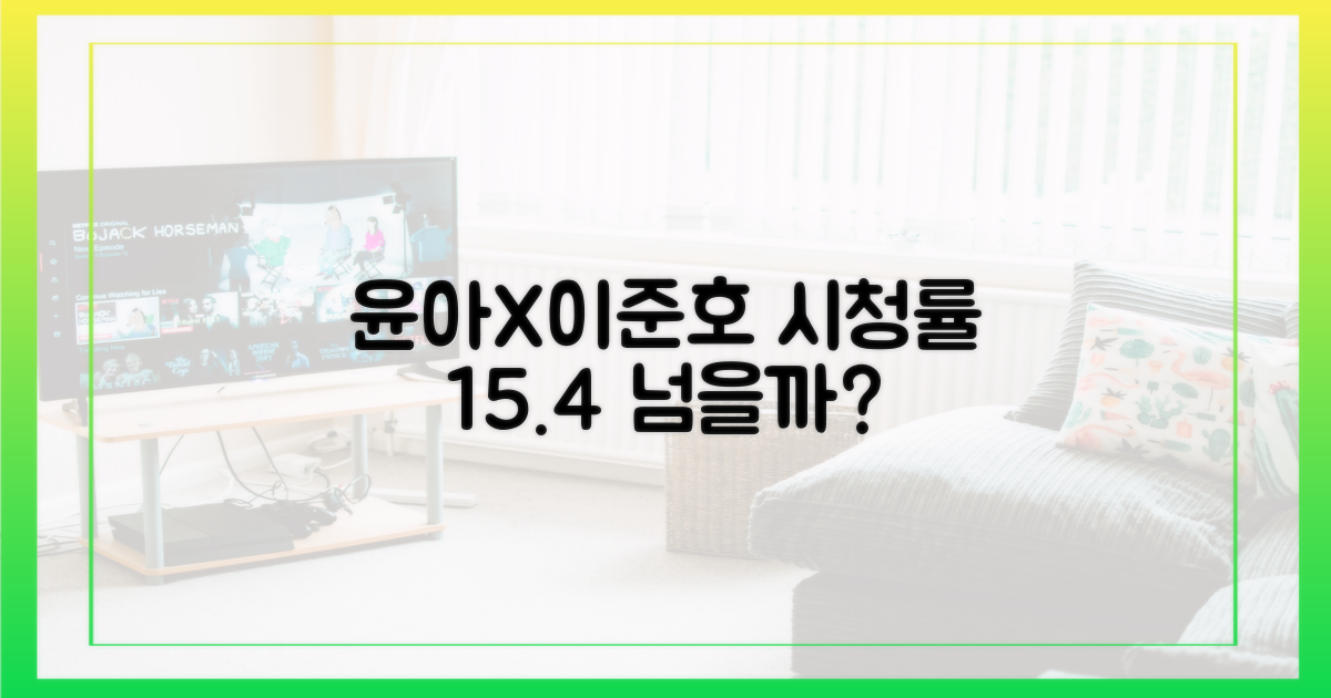 윤아X이준호, 시청률 15.4% 넘을까?
