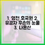 영천 호국원, 국가유공자 후손의 눈물 (나혼산