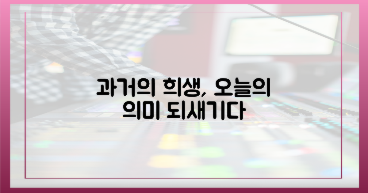과거의 희생, 오늘의 의미