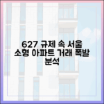 6·27 규제 속 서울 소형, 거래 활발 '완벽 분석