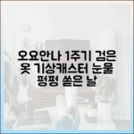 초보도 알기 쉬운 오요안나 1주기: 검은 옷 기상캐스터들 오열