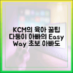 KCM, 다둥이 아빠 육아 팁! 초보도 쉽게!