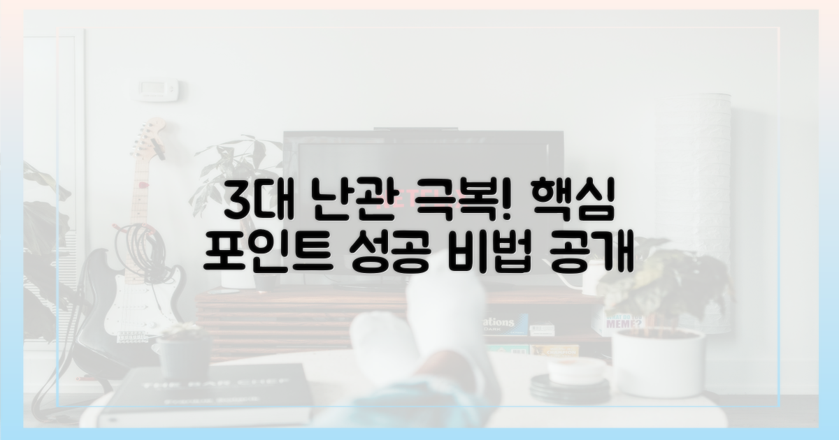 3가지 주요 난관