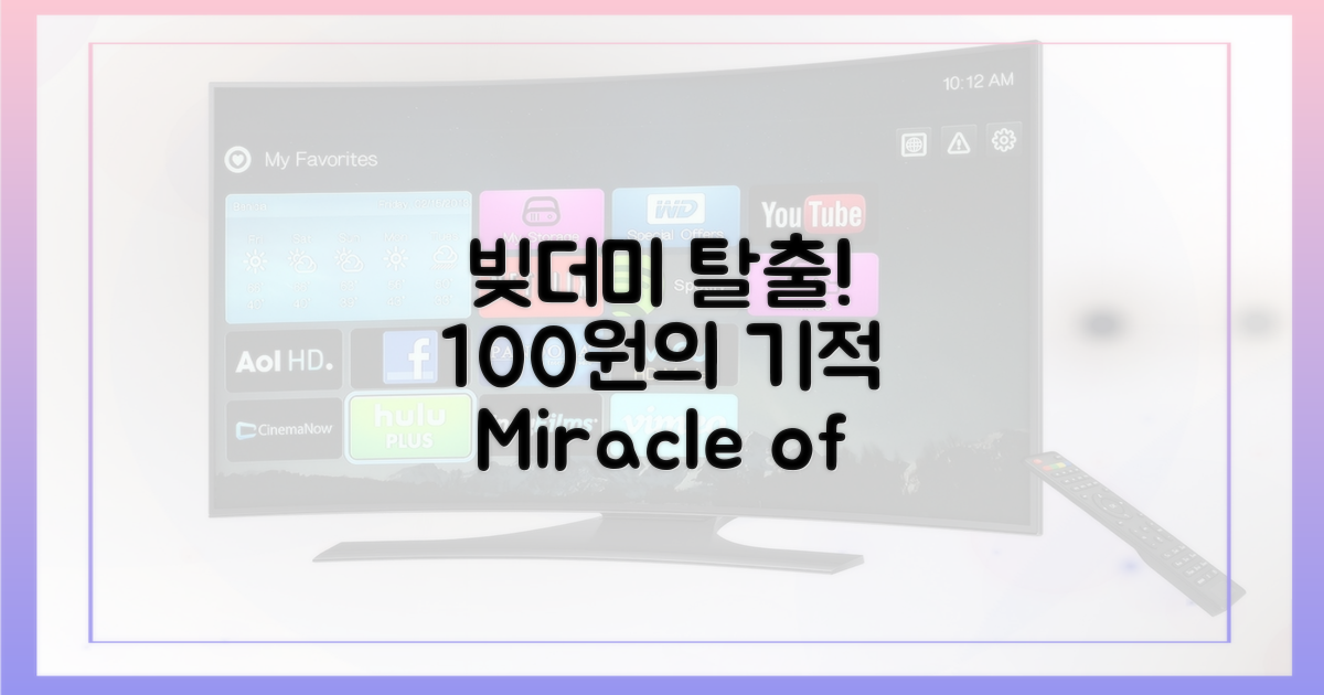 빚더미, 100원의 기적