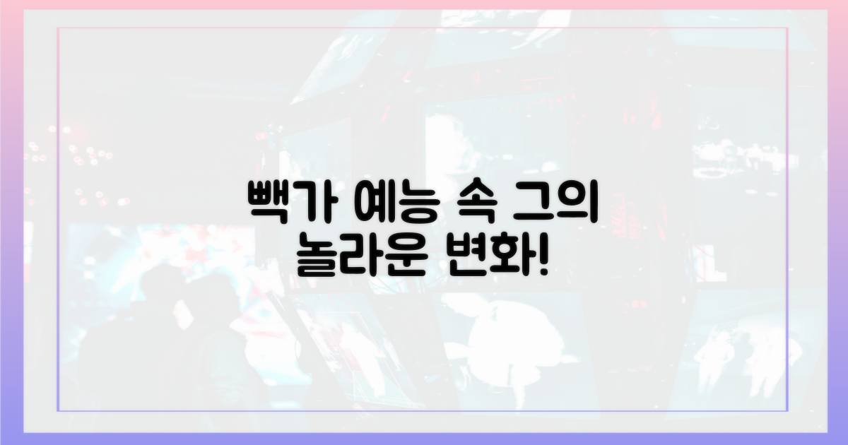 빽가, 예능 속 그의 변화는?