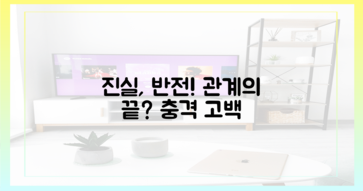 관계의 진실, 반전