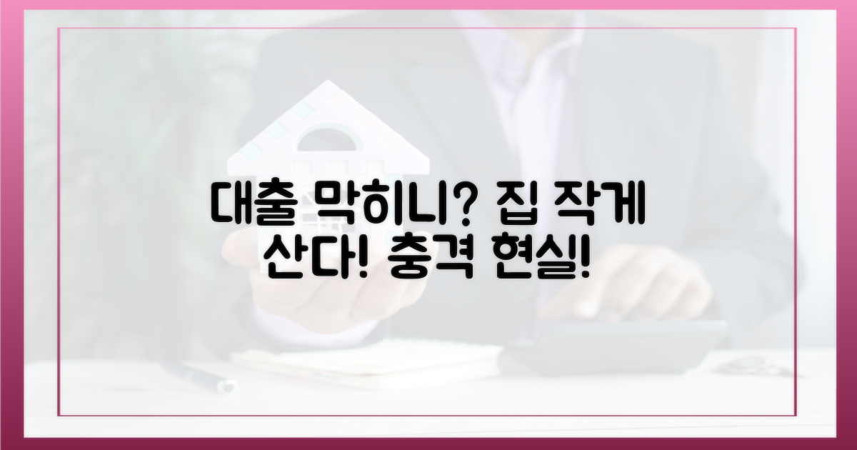 대출 막히니 집 작게 산다고?