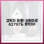 6·27·9·7도 못 막은 성동·마포, 갭투자 광풍!