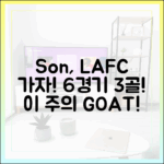 손흥민 LAFC 합류! 6경기 해트트릭, 이주의 선수!