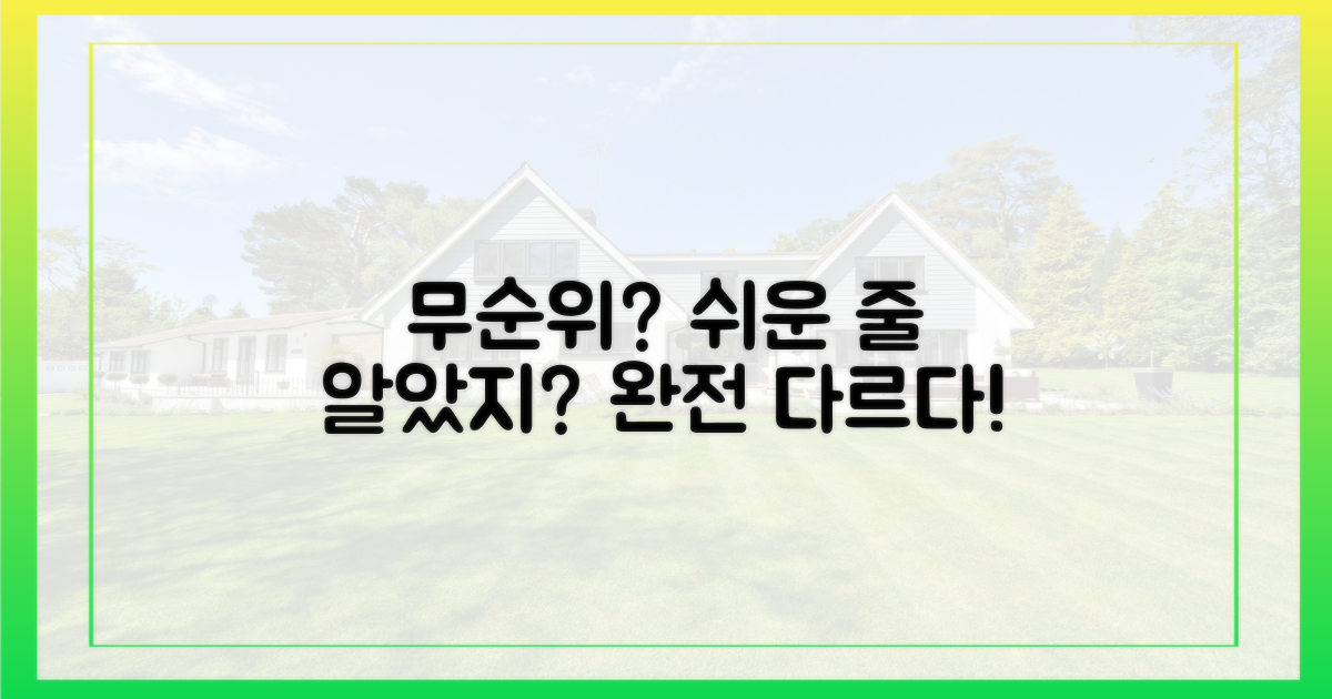 무순위, 쉽나?