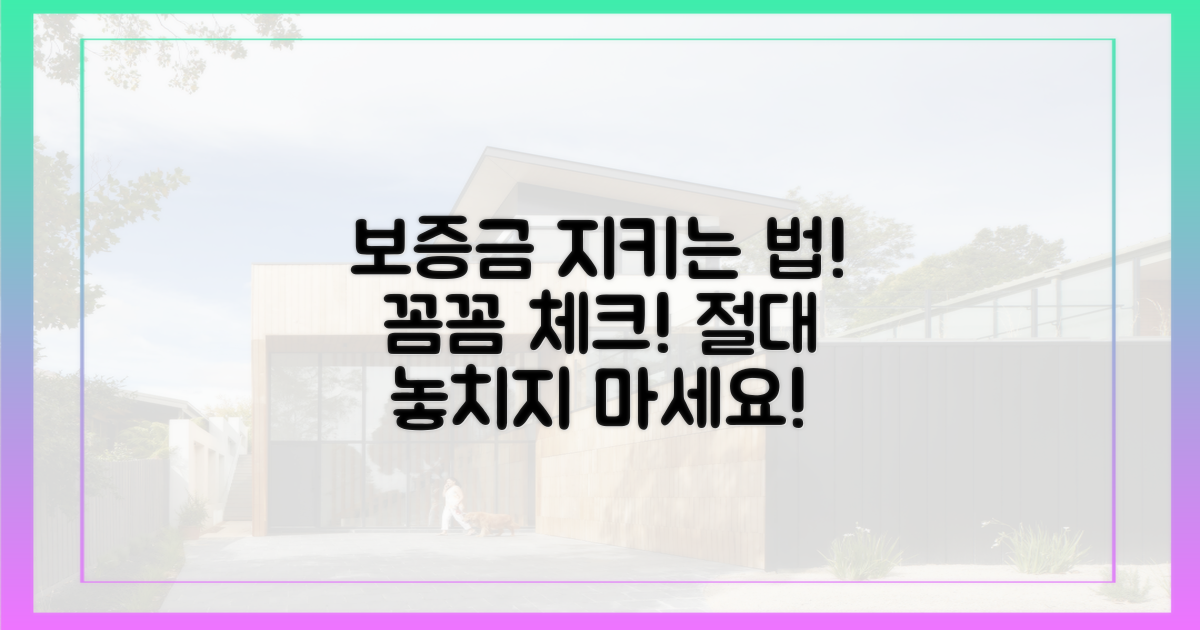 당신의 보증금 지키세요!