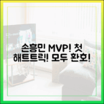 손흥민 첫 해트트릭! 라운드 MVP, 누구나 환호!