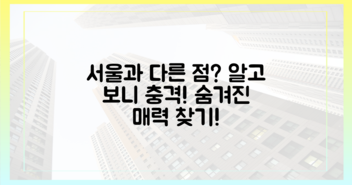 서울과의 차이는 뭘까?