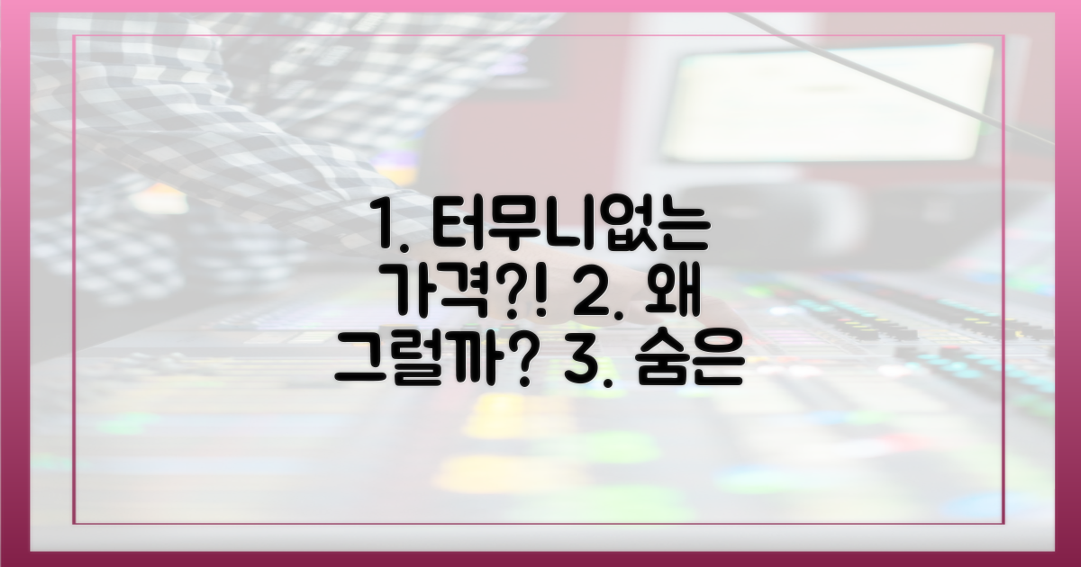 왜 가격이 터무니없다고 할까요?