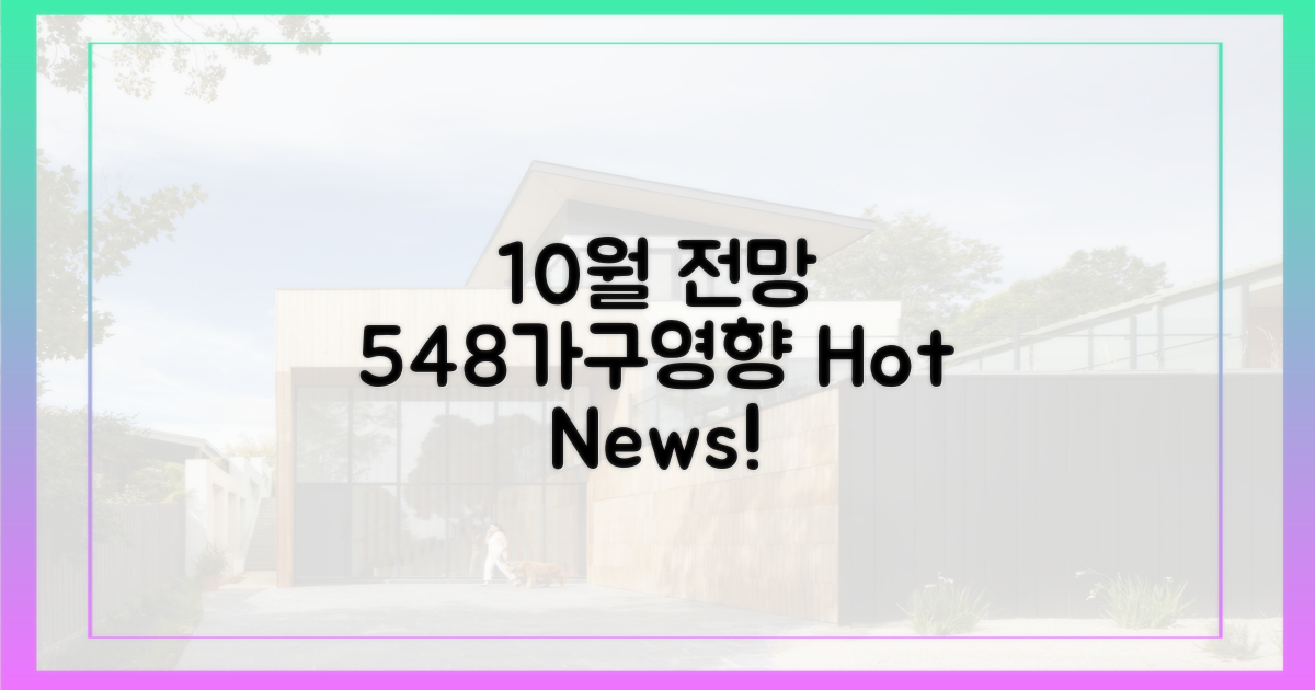 10월 전망, 548가구 영향