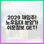 **서울 노후 공공임대 2029 재입주! 분양가 상한제, 쉽게 알아보세요!**