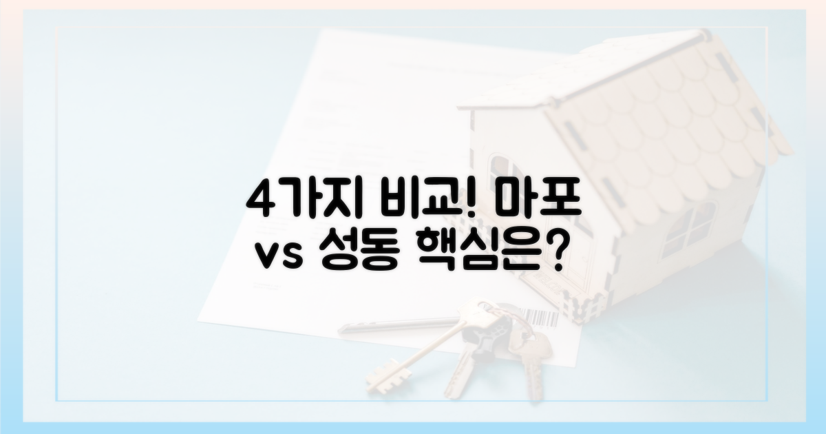 4가지 마포·성동 비교